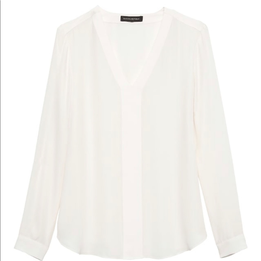 Banana republic size XS white blouse